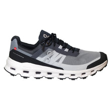 Load image into Gallery viewer, Black And Grey And White ON Men&#39;s Cloudvista Polyester And Mesh Trail Running Sneaker Side View
