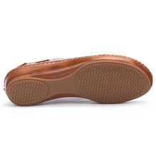 Load image into Gallery viewer, Brandy Tan Pikolinos Women&#39;s P Vallarta 655 Leather With Cut Outs Lace Up Shoe Sole View
