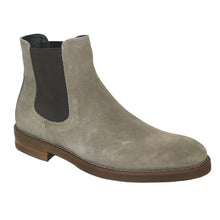 Load image into Gallery viewer, Ardesia Grey With Brown Sole To Boot New York Men&#39;s Whitman Suede Chelsea Boot Profile View
