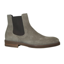 Load image into Gallery viewer, Ardesia Grey With Brown Sole To Boot New York Men&#39;s Whitman Suede Chelsea Boot Side View
