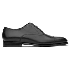 Load image into Gallery viewer, Black To Boot New York Men&#39;s Nico Leather Dress Cap Toe Oxford Side View
