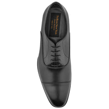 Load image into Gallery viewer, Black To Boot New York Men&#39;s Nico Leather Dress Cap Toe Oxford Top View

