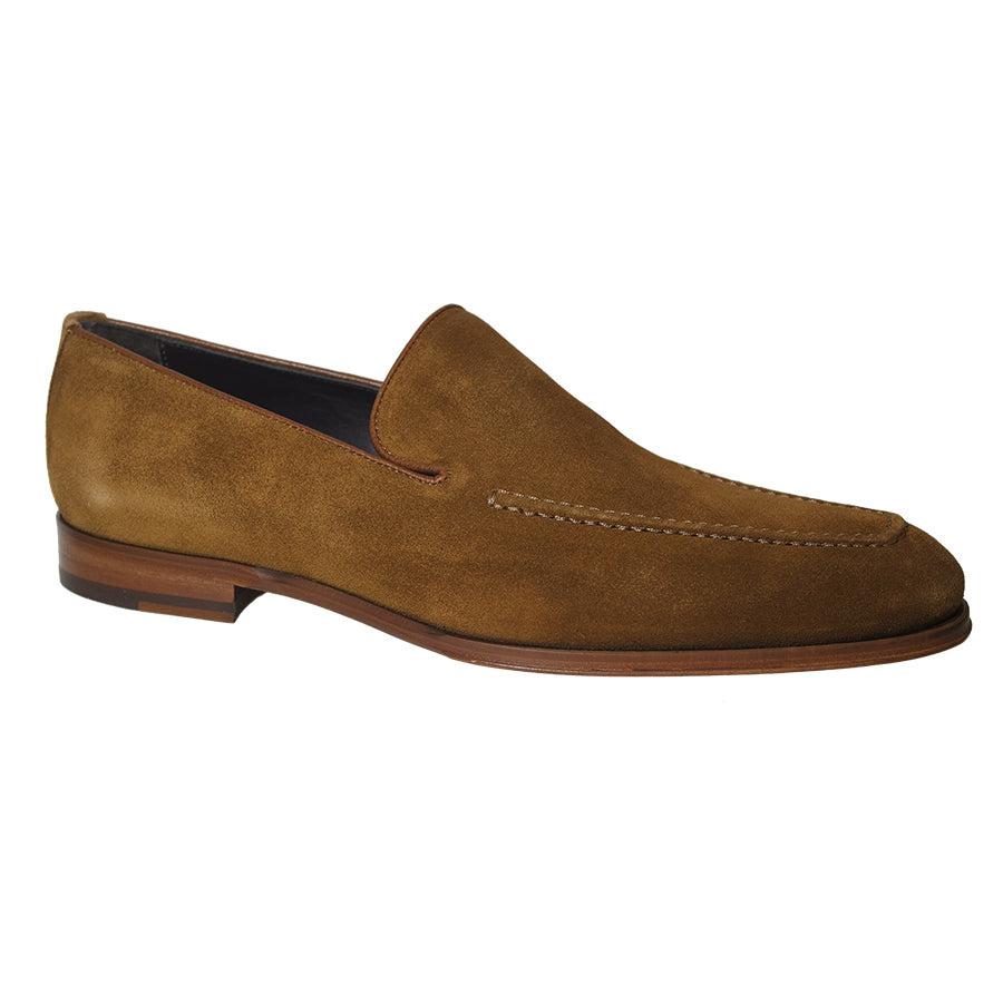 Sigaro Brown To Boot NY Men's Kerian Suede Dress Loafer Profile View