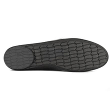 Load image into Gallery viewer, Black Thierry Rabotin Women&#39;s Gem Leather Ballet Flat With Knot Detail Sole View
