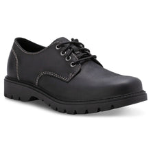 Load image into Gallery viewer, Black Eastland Men&#39;s Lowell Plain Toe Casual Oxford Profile View

