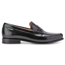 Load image into Gallery viewer, Black Eastland Men&#39;s Bristol Leather Dress Casual Penny Loafer Side View
