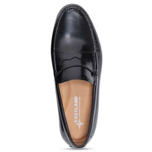 Load image into Gallery viewer, Black Eastland Men&#39;s Bristol Leather Dress Casual Penny Loafer Top View
