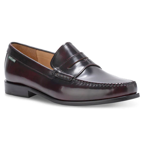 Burgundy Reddish Brown With Black Sole Eastland Men's Bristol Leather Dress Casual Penny Loafer Profile View