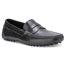 Load image into Gallery viewer, Black Eastland Men&#39;s Henderson Leather Driving Moc Profile View
