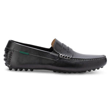 Load image into Gallery viewer, Black Eastland Men&#39;s Henderson Leather Driving Moc Side View
