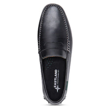 Load image into Gallery viewer, Black Eastland Men&#39;s Henderson Leather Driving Moc Top View
