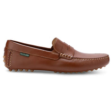 Load image into Gallery viewer, Tan Eastland Men&#39;s Henderson Leather Driving Moc Side View
