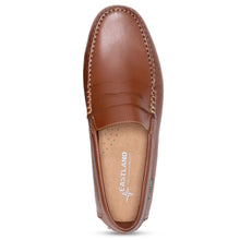 Load image into Gallery viewer, Tan Eastland Men&#39;s Henderson Leather Driving Moc Top View

