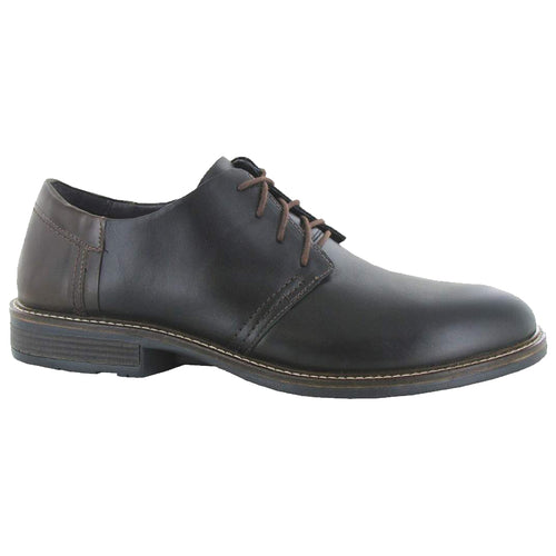 Black With Chestnut Brown Naot Men's Chief Leather Casual Oxford