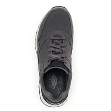 Load image into Gallery viewer, Iron Grey With White And Black Gabor Men&#39;s 8005-15-Trainer Nubuck Casual Sneaker Top View
