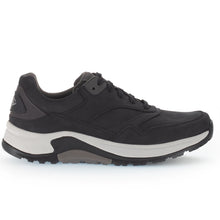 Load image into Gallery viewer, Dark Blue With White And Black Gabor Men&#39;s 8005-15-Trainer Nubuck Casual Sneaker Side View
