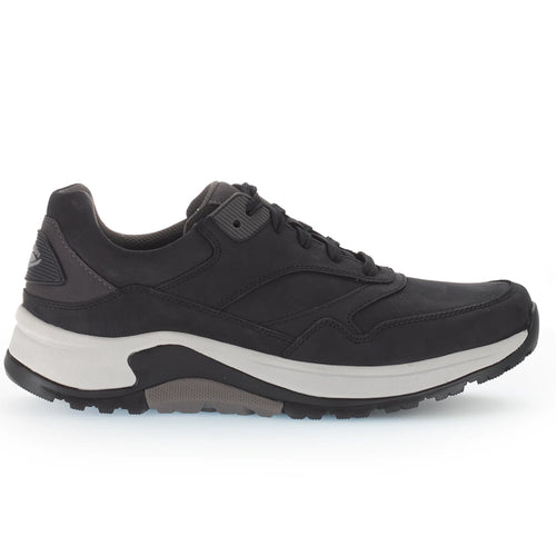 Dark Blue With White And Black Gabor Men's 8005-15-Trainer Nubuck Casual Sneaker Side View