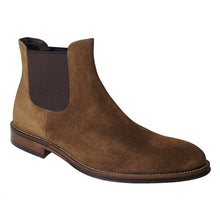 Load image into Gallery viewer, Sigaro Brown To Boot New York Men&#39;s Shelby II Suede Chelsea Boot Profile View
