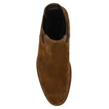 Load image into Gallery viewer, Sigaro Brown To Boot New York Men&#39;s Shelby II Suede Chelsea Boot Top View
