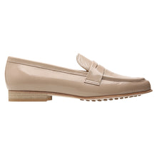 Load image into Gallery viewer, Beige Brunate Women&#39;s Aliza Patent Dress Penny Loafer Side View
