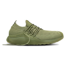 Load image into Gallery viewer, Earth Green Lane Eight Men&#39;s Ad1 Trainer Recycled Knit Athletic Sneaker Vegan Side View
