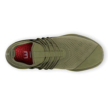 Load image into Gallery viewer, Earth Green Lane Eight Men&#39;s Ad1 Trainer Recycled Knit Athletic Sneaker Vegan Top View
