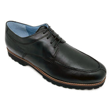 Load image into Gallery viewer, Black Robert Zur Men&#39;s Antonio Leather Casual Oxford Profile View
