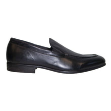 Load image into Gallery viewer, Black GBrown Men&#39;s Ashton Leather Dress Casual Loafer Side View
