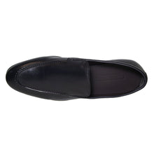 Load image into Gallery viewer, Black GBrown Men&#39;s Ashton Leather Dress Casual Loafer Top View
