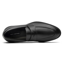 Load image into Gallery viewer, Black Wolf And Shepherd Men&#39;s Closer Loafer Leather Top View
