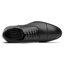 Load image into Gallery viewer, Black Wolf And Shepherd Men&#39;s Closer Oxford Cap Toe Dress Leather Top View
