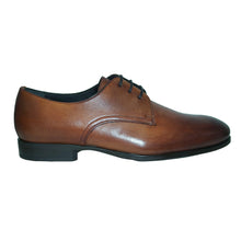 Load image into Gallery viewer, Tan With Black Sole GBrown Men&#39;s Conway Plain Toe Dress Casual Leather Oxford Side View
