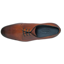 Load image into Gallery viewer, Tan With Black Sole GBrown Men&#39;s Conway Plain Toe Dress Casual Leather Oxford Top View
