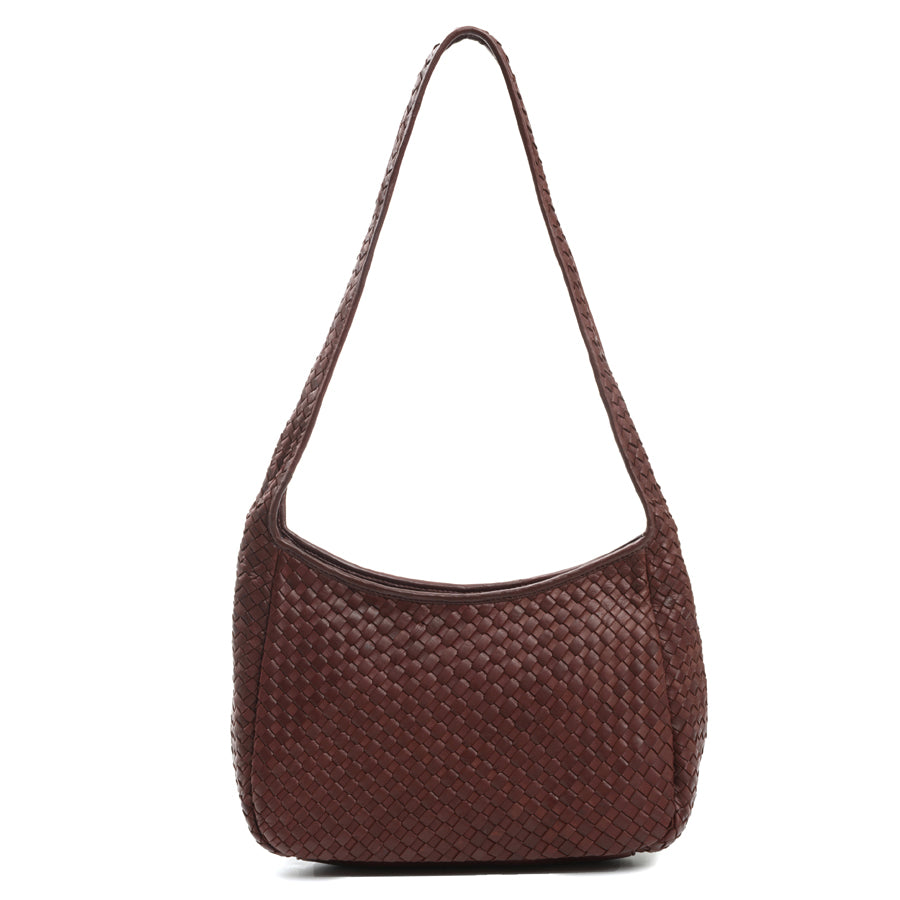 Luggage Brown Robert Zur Women's Woven Leather Handbag