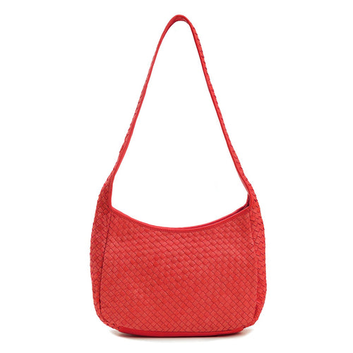 Red Robert Zur Women's Woven Leather Handbag