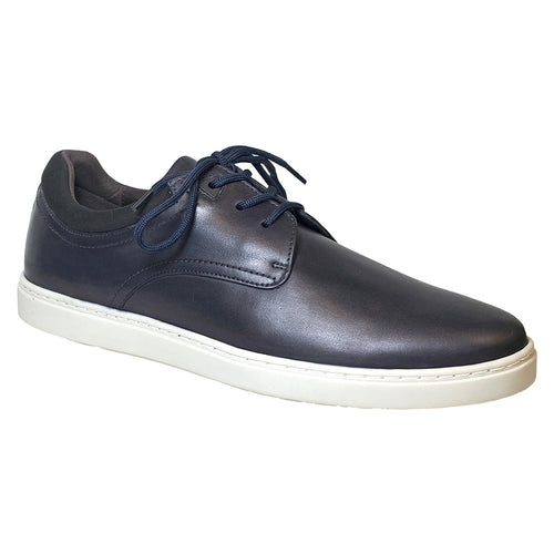 Navy With White Sole GBrown Men's Dover Leather Casual Sneaker