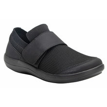 Load image into Gallery viewer, Black Alegria Women&#39;s Dasher Black Out Knit Casual Slip On Sneaker Profile View
