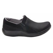 Load image into Gallery viewer, Black Alegria Women&#39;s Duette Vegan Polyurethane Casual Slip On Shoe Wide Width Side View
