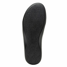 Load image into Gallery viewer, Black Alegria Women&#39;s Duette Vegan Embossed Leather Casual Slip On Shoe Sole View

