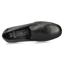Load image into Gallery viewer, Black Mephisto Men&#39;s Edelf Leather Slip On Loafer Top View
