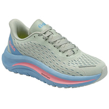 Load image into Gallery viewer, Green With Blue And Pink Gola Women&#39;s Alzir Speed Mesh Running Sneaker Profile View
