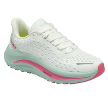 Load image into Gallery viewer, White With Light Green With Pink Gola Women&#39;s Alzir Speed Mesh Running Sneaker Profile View
