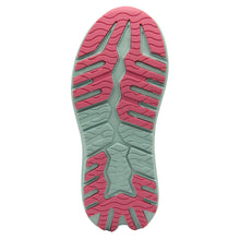 Load image into Gallery viewer, White With Light Green With Pink Gola Women&#39;s Alzir Speed Mesh Running Sneaker Sole View
