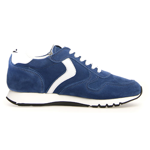 Blue With White Voile Blanche Women's Julia Suede Sneaker