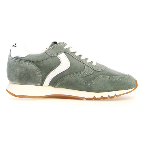 Sage Green With White Voile Blanche Women's Julia Suede Sneaker