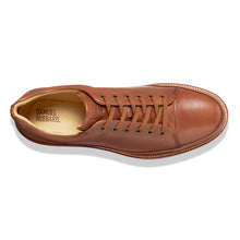 Load image into Gallery viewer, Tan With Dark Brown Sole Samuel Hubbard Men&#39;s Leather Dress Fast Casual Oxford Top View
