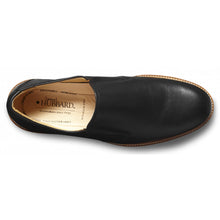 Load image into Gallery viewer, Black Samuel Hubbard Men&#39;s Frequent Traveler Leather Casual Slip On Top View
