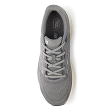 Load image into Gallery viewer, Harbor Grey With White New Balance Men&#39;s Fresh Foam 680 V8 Knit Fabric Running Sneaker Top View
