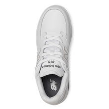 Load image into Gallery viewer, White New Balance Men&#39;s MW813WT Leather Athletic Sneaker Top View
