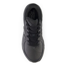 Load image into Gallery viewer, Black New Balance Men&#39;s Fresh Foam X 840 Leather Walking Sneaker Top View
